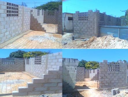 ADELANTADOS LOS TRABAJOS EN LA CONTRUCION DE LOS SALONES PARA EL LICEO BOLIVARIANO DE EL CARD&Oacute;N.